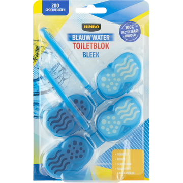 Jumbo Blauw Water Toiletblok Bleek - JUMBO