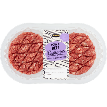 Jumbo Burger Rund- en Varkensvlees 2 Stuks - JUMBO