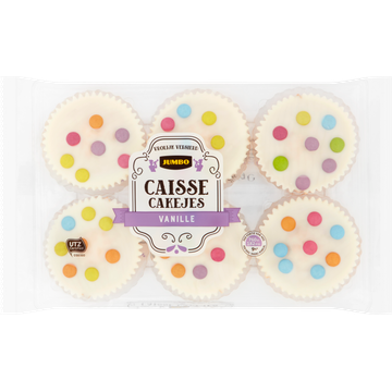 Jumbo Caisse Cakejes Vanille 6 Stuks - JUMBO