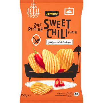 Jumbo Chips Sweet Chili Flavour Grof Geribbeld - JUMBO