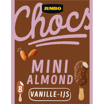 Jumbo Chocs Mini Almond Vanille-IJs 8 Stuks - JUMBO