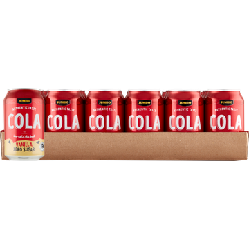 Jumbo - Cola Vanilla Flavour - Zero Sugar - Blik - 24 x 330 ml - JUMBO