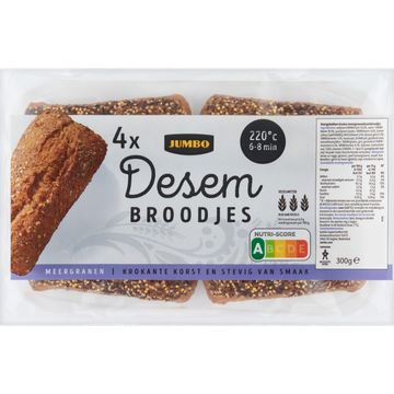 Jumbo - Desem Broodjes - 4 Stuks - JUMBO