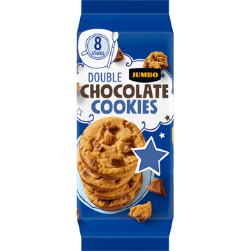 Jumbo Double Chocolate Cookies 8 Stuks - JUMBO