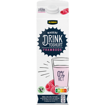 Jumbo Drinkyoghurt Framboos 0% Vet 1 L - JUMBO