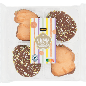 Jumbo Ei & Haas Koekjes met Melkchocolade en Decoratie - JUMBO