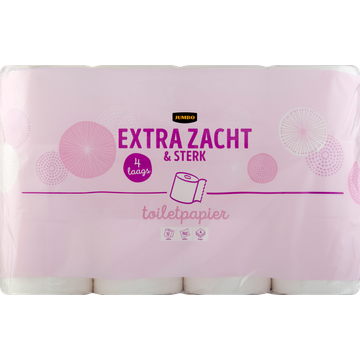 Jumbo Extra Zacht & Sterk 4-Laags Toiletpapier 12 Stuks - JUMBO