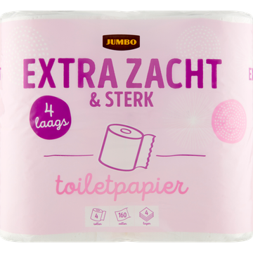 Jumbo Extra Zacht & Sterk 4-Laags Toiletpapier - JUMBO