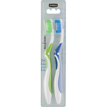 Jumbo Flex Medium Tandenborstel 2 Stuks - JUMBO