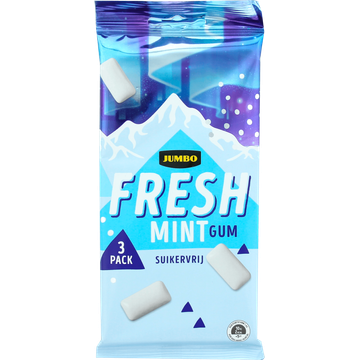 Jumbo Fresh Mint Gum Suikervrij 70 Stuks - JUMBO