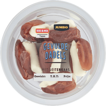 Jumbo Gevulde Dadels met Geitenkaas 80 g - JUMBO