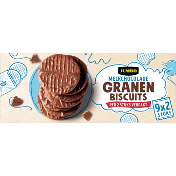 Jumbo Granenbiscuits Melkchocolade - JUMBO