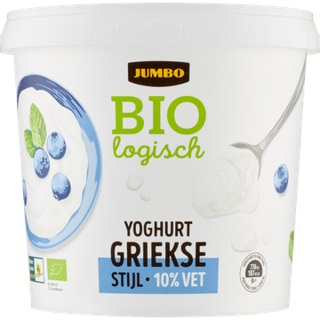 Jumbo Griekse Yoghurt Biologisch 10% Vet - JUMBO