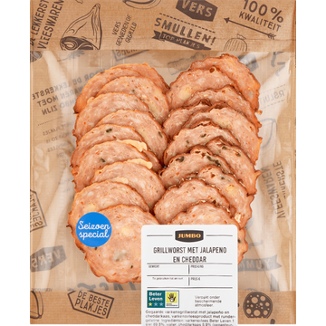 Jumbo Grillworst met Jalapeno en Cheddar - JUMBO