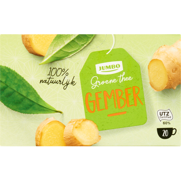 Jumbo Groene Thee Gember 20 Stuks - JUMBO