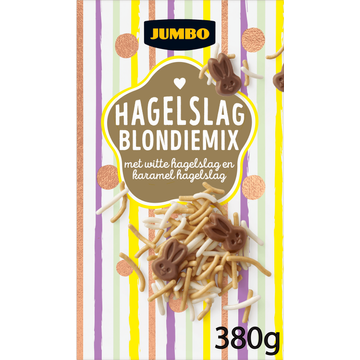 Jumbo Hagelslag Blondiemix met Witte Hagelslag en Karamel Hagelslag - JUMBO