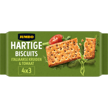 Jumbo Hartige Biscuits Italiaanse Kruiden & Tomaat - JUMBO