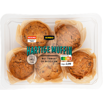 Jumbo Hartige Muffin met Tomaat en Basilicum - JUMBO