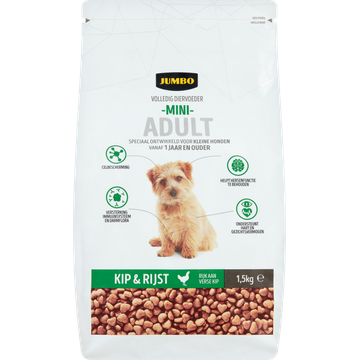 Jumbo Hondenbrokken Mini Adult Kip & Rijst - JUMBO