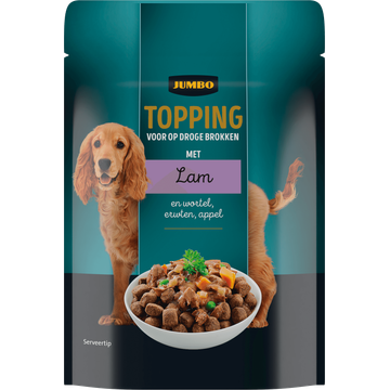 Jumbo Hondenvoer Topping met Lam