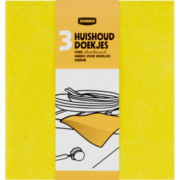 Jumbo Huishouddoekjes 3 Stuks - JUMBO