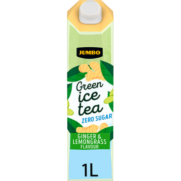 Jumbo Ice Tea Green Gember Citroengras Zero - JUMBO