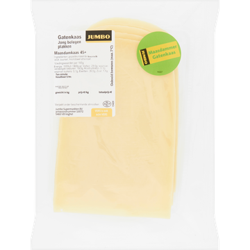 Jumbo Jong Belegen Gatenkaas 45+ Plakken - JUMBO