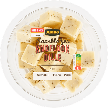 Jumbo Kaasblokjes Knoflook Dille 50+ - JUMBO