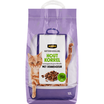 Jumbo Kattenbakvulling Houtkorrel met Dennengeur - JUMBO
