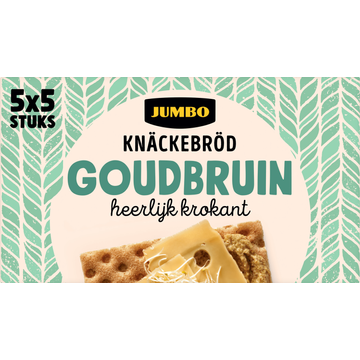 Jumbo Knäckebröd Goudbruin 5 x 5 Stuks - JUMBO