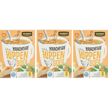 Jumbo Krachtige Kippensoep 3 x 3 Zakjes - JUMBO