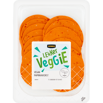 Jumbo Lekker Veggie Paprikaworst Vegan - JUMBO