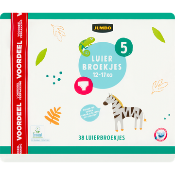 Jumbo Luierbroekjes Maat 5 12-17 kg Voordeelverpakking 38 Stuks - JUMBO