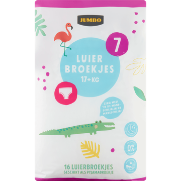 Jumbo Luierbroekjes Maat 7 17+ kg 16 Stuks - JUMBO