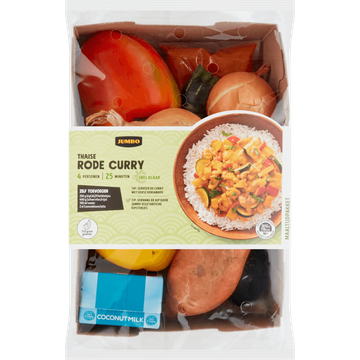 Jumbo Maaltijdpakket Thaise Rode Curry 4 Personen - JUMBO