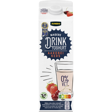 Jumbo Magere Drink Yoghurt Aardbei Kers - JUMBO