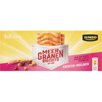 Jumbo Meergranenbiscuits Krenten-Rozijnen - JUMBO
