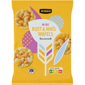 Jumbo Mini Rijst & Maïs Wafels Kaassmaak - JUMBO