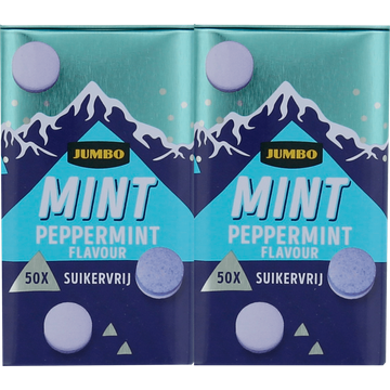 Jumbo Mint Suikervrij 2 x 50 Stuks - JUMBO