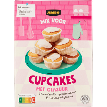 Jumbo Mix voor Cupcakes met Glazuur - JUMBO