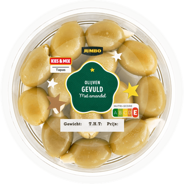 Jumbo Olijven Gevuld met Amandel 100 g - JUMBO