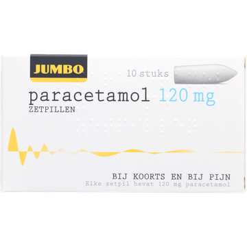 Jumbo Paracetamol 120mg Zetpillen - JUMBO