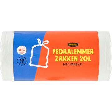 Jumbo Pedaalemmerzakken met Handvat 20 L 40 Stuks - JUMBO