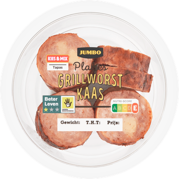 Jumbo Plakjes Grillworst Kaas - JUMBO
