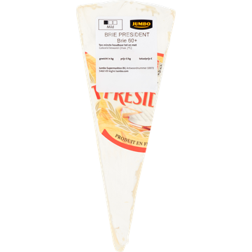 Jumbo President Brie Kaas 60+ ca. 200 g - JUMBO