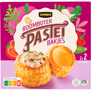 Jumbo Roomboter Pasteibakjes 4 Stuks - JUMBO