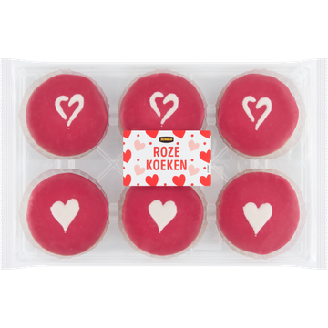 Jumbo Roze Koeken 6 Stuks - JUMBO