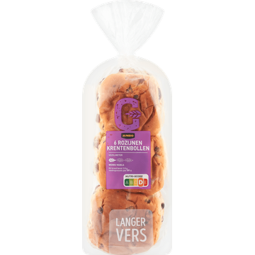 Jumbo - Rozijnen Krentenbollen - 6 Stuks - JUMBO
