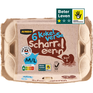 Jumbo Scharreleieren M/L 6 Stuks - JUMBO