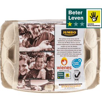 Jumbo Scharreleieren M/L 6 Stuks - JUMBO